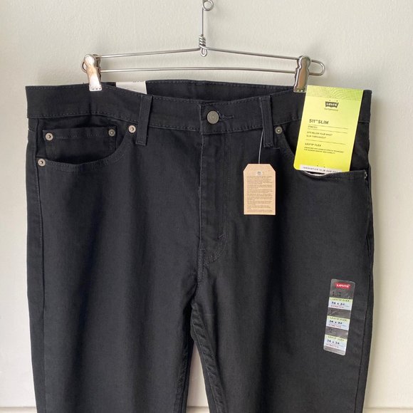 NWT 511 SLIM FIT LEVI’S FLEX MEN'S JEANS Native Cali Stretch Black Size 36x34 - Picture 7 of 11